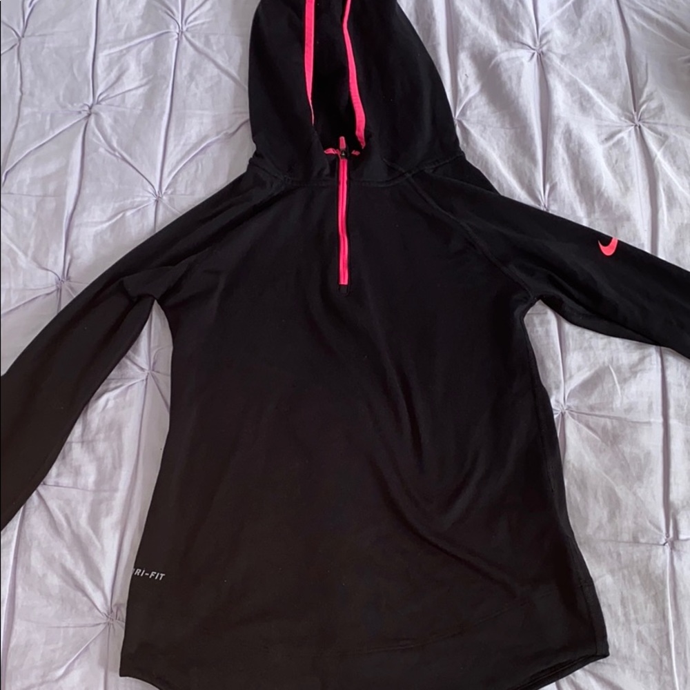 nike black quarter zip